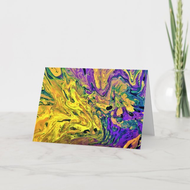 Étude Abstraite des couleurs 42, carte (Devant)