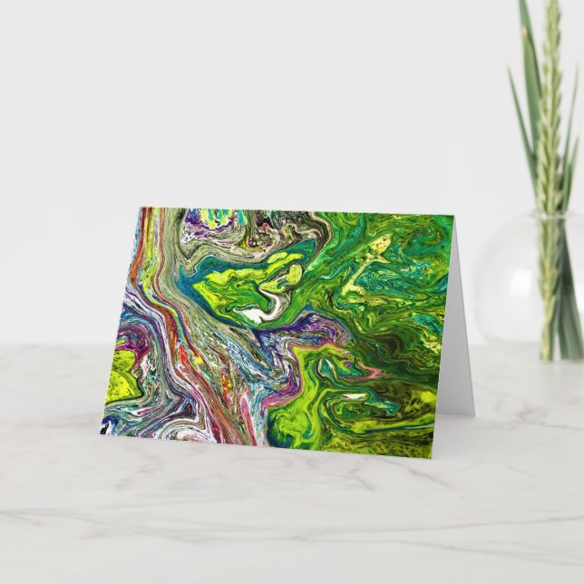 Étude Abstraite des couleurs 46, carte (Devant)
