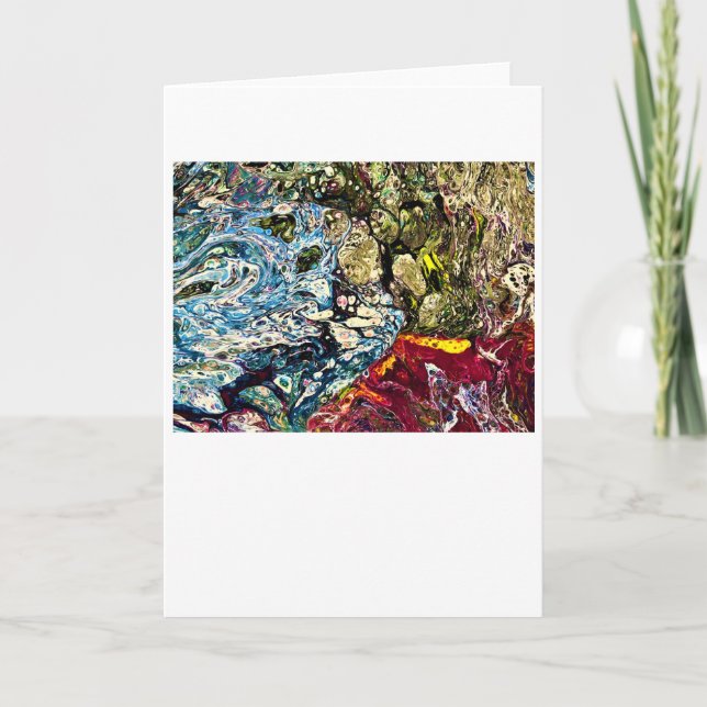 Étude Abstraite des couleurs 47, carte (Devant)