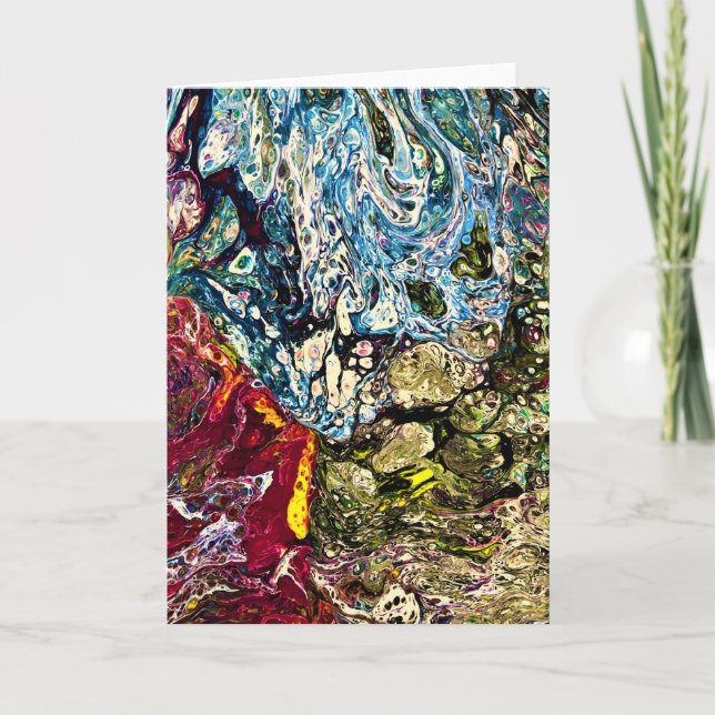 Étude Abstraite des couleurs 47, carte (Devant)
