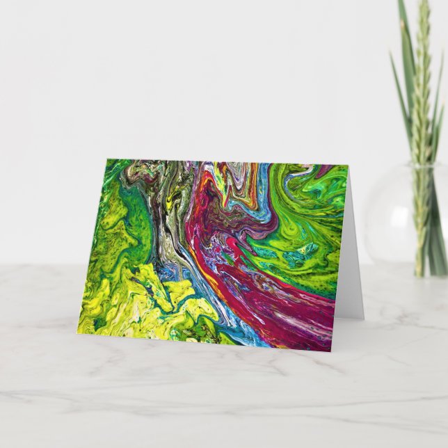 Étude Abstraite des couleurs 48, carte (Devant)