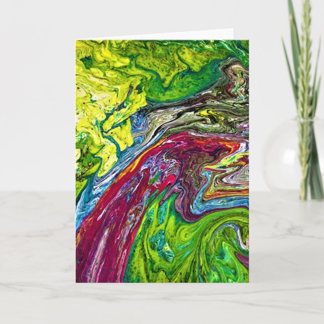 Étude Abstraite des couleurs 48, carte (Devant)