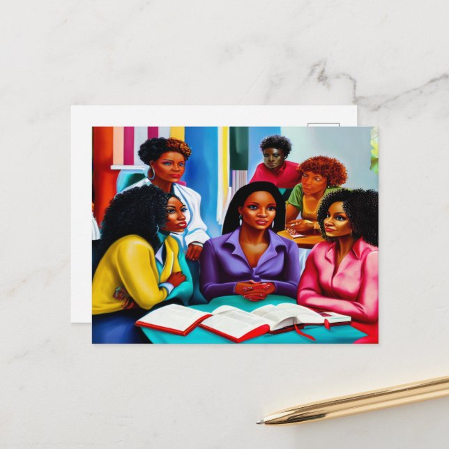 Étude biblique Carte postale de l'art chrétien (Devant/Arrière en situation)