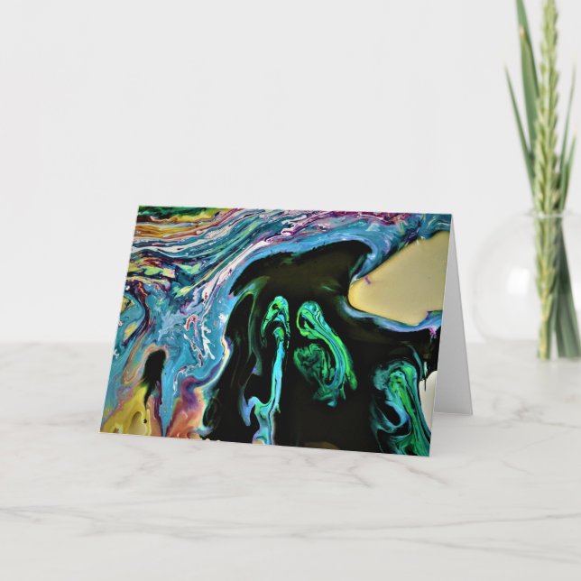 Étude couleur Abstraite 166, carte (Devant)