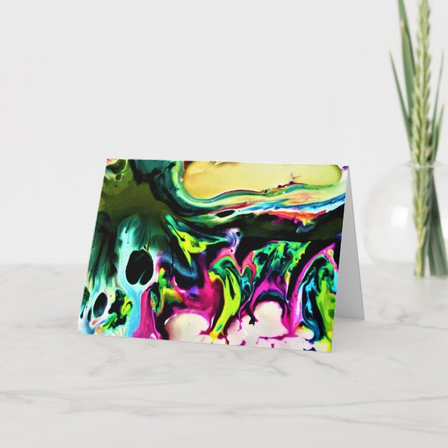 Étude couleur Abstraite 167, carte (Devant)