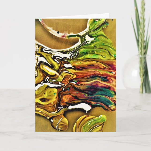Étude de couleur Abstraite 10, carte (Devant)