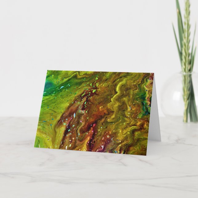 Étude de couleur Abstraite 11, carte (Devant)