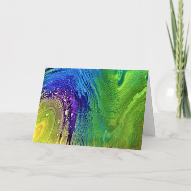 Étude de couleur Abstraite 12, carte (Devant)