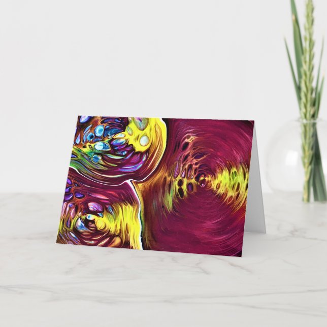 Étude de couleur Abstraite 145, carte (Devant)