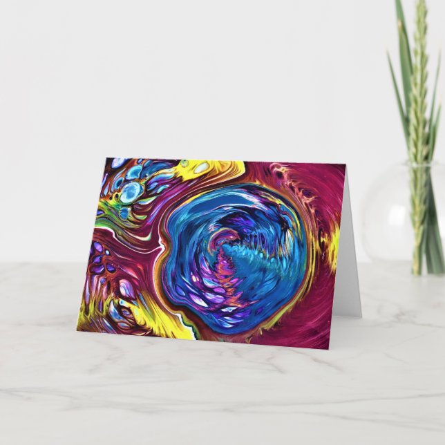Étude de couleur Abstraite 146, carte (Devant)