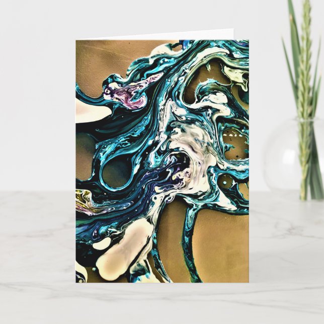 Étude de couleur Abstraite 14, carte (Devant)