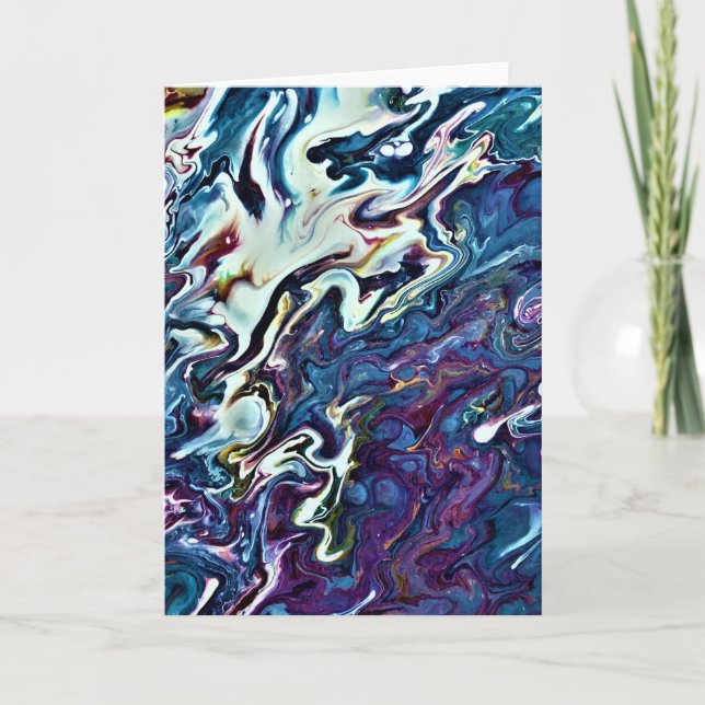 Étude de couleur Abstraite 153, carte (Devant)