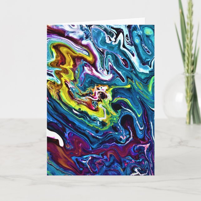 Étude de couleur Abstraite 156, carte (Devant)