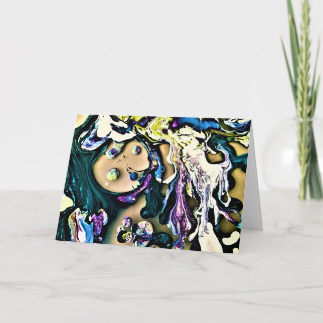 Étude de couleur Abstraite 15, carte (Devant)