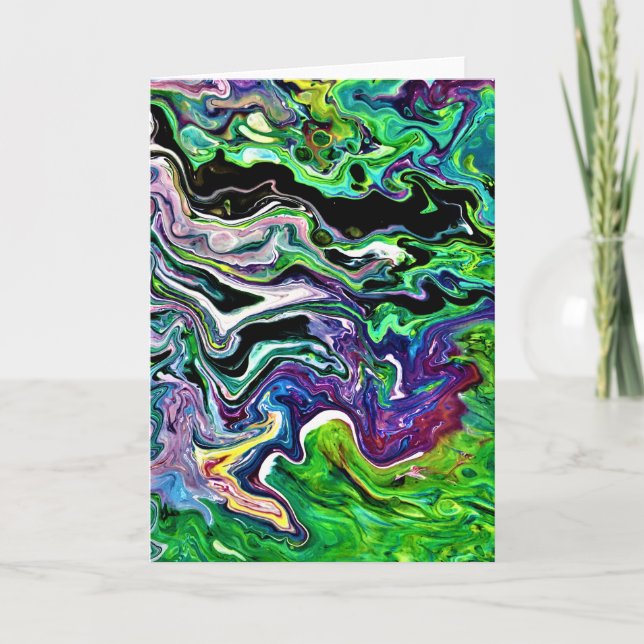 Étude de couleur Abstraite 173, carte (Devant)