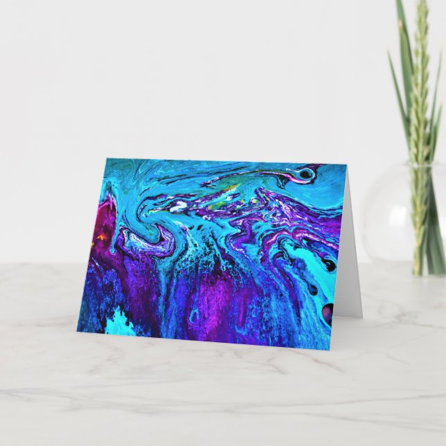 Étude de couleur Abstraite 17, carte (Devant)