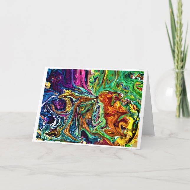 Étude de couleur Abstraite 1, carte (Devant)
