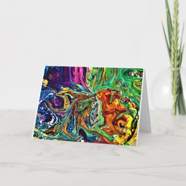 Étude de couleur Abstraite 1, carte (Devant)