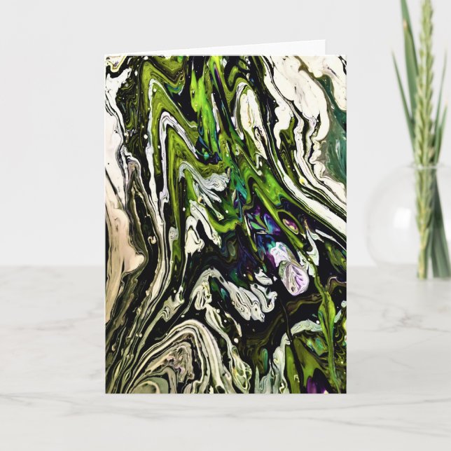 Étude de couleur Abstraite 21, carte (Devant)