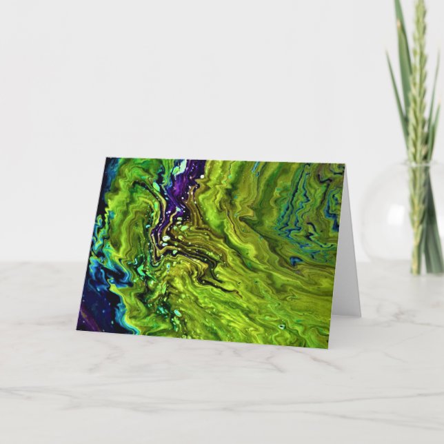 Étude de couleur Abstraite 25, carte (Devant)