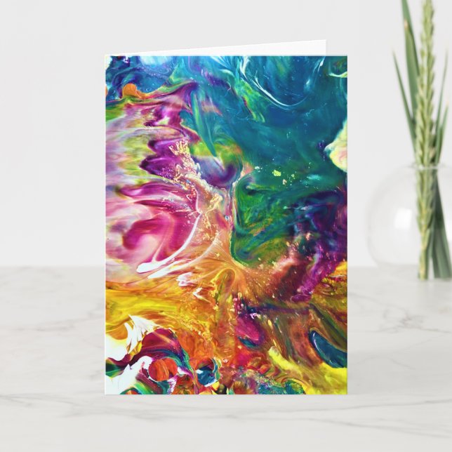 Étude de couleur Abstraite 2, carte (Devant)