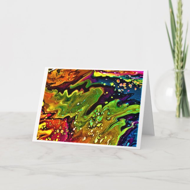 Étude de couleur Abstraite 3, carte (Devant)