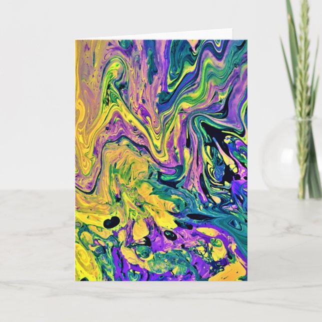 Étude de couleur Abstraite 41, carte (Devant)