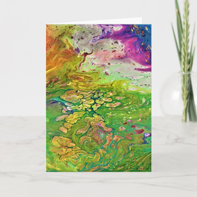 Étude de couleur Abstraite 4, carte (Devant)