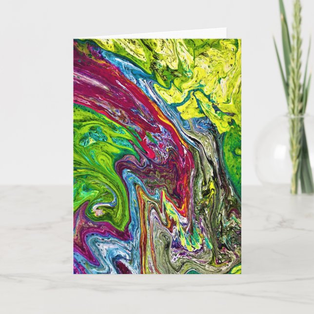 Étude de couleur Abstraite 51, carte (Devant)