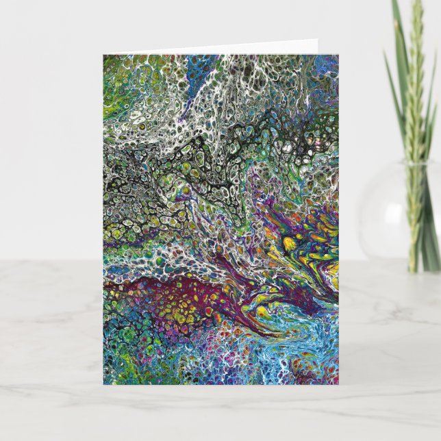 Étude de couleur Abstraite 53, carte (Devant)