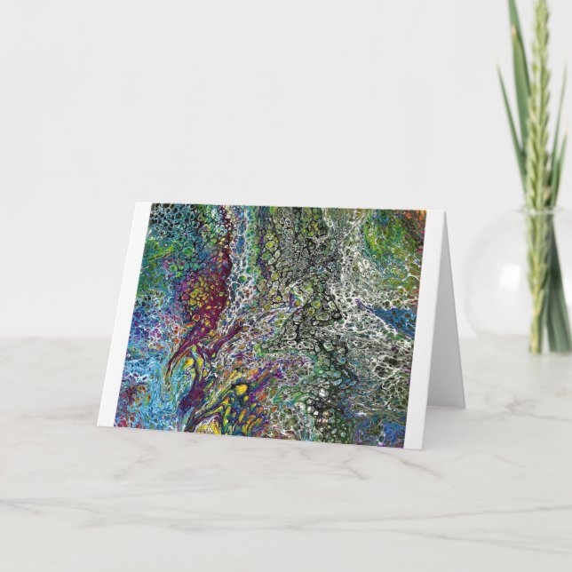 Étude de couleur Abstraite 53, carte (Devant)