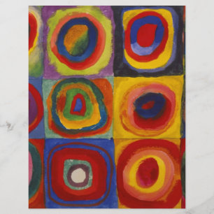 Étude de couleur de carrés cercles par Kandinsky