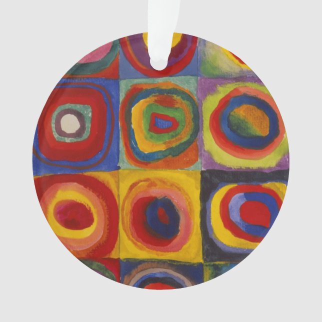 Étude de couleur des cercles Carré par Kandinsky (devant)