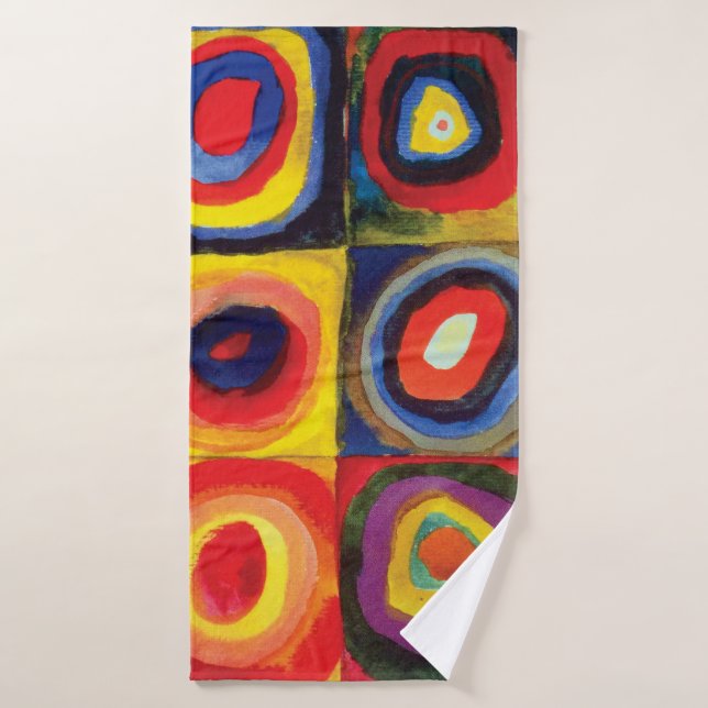 Étude de couleur par Wassily Kandinsky (Serviette de bain)