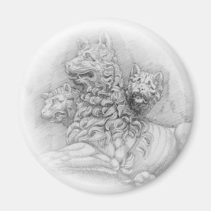 Étude de la statue de Lion - Pierre Jacques magnet