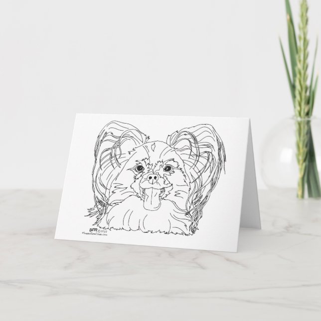 Étude de tête de Papillon Carte (Devant)