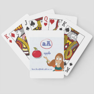 Étude des cartes de jeu d'alphabet