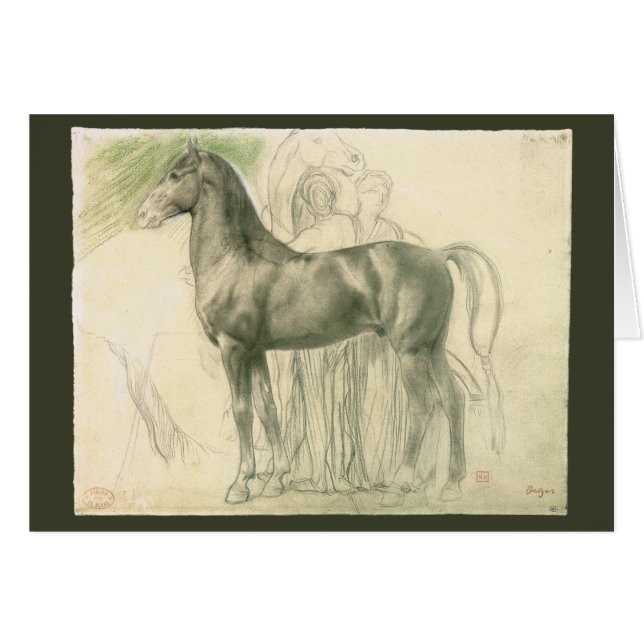 Étude d'un cheval par Edgar Degas, Beaux-arts vint (Devant Horizontal)
