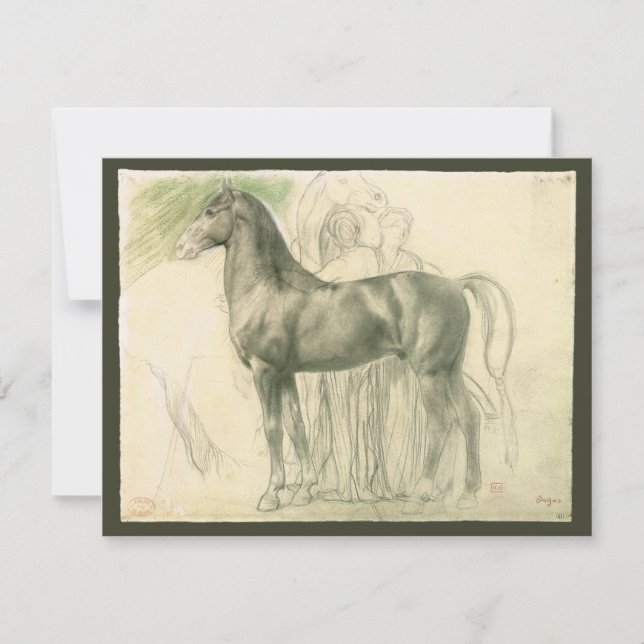 Étude d'un cheval par Edgar Degas, Beaux-arts vint (Devant)