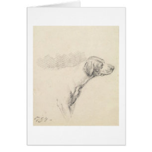 Étude d'un chien, 1794 (crayon sur le papier)