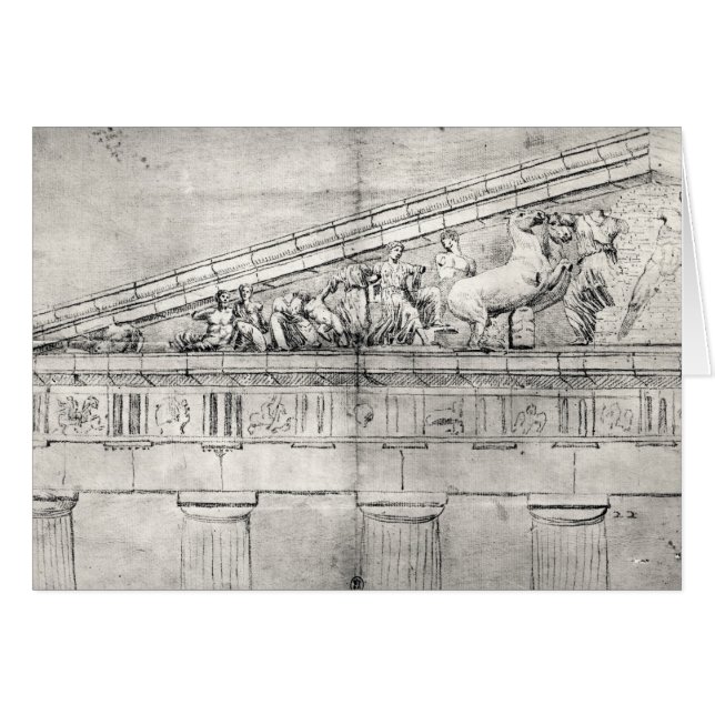 Étude d'un fronton du parthenon (Devant horizontal)