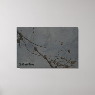 Étude en noir — Art de toile abstrait moderne