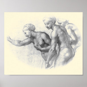 Étude pour les 3 Graces - Poster Raphael