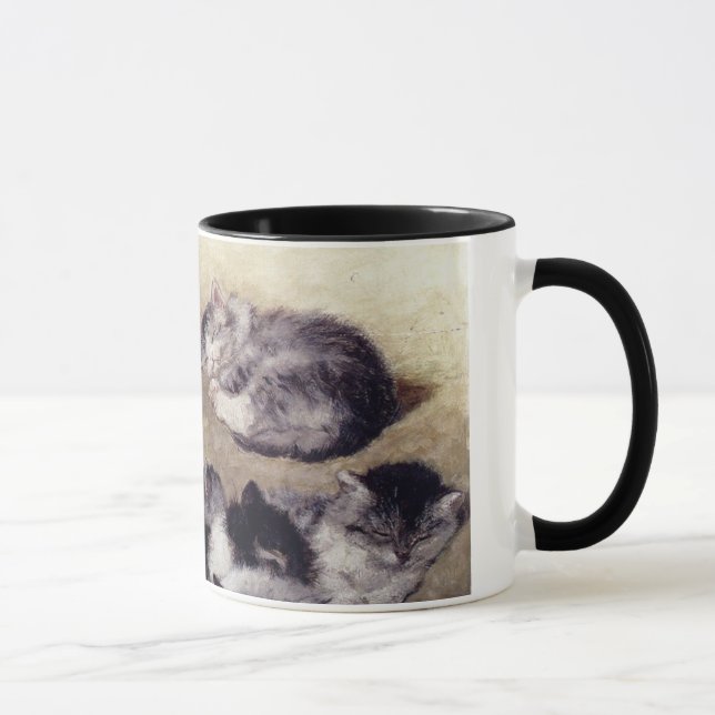 Étude vintage de Ronner de tasse de chats (Droite)