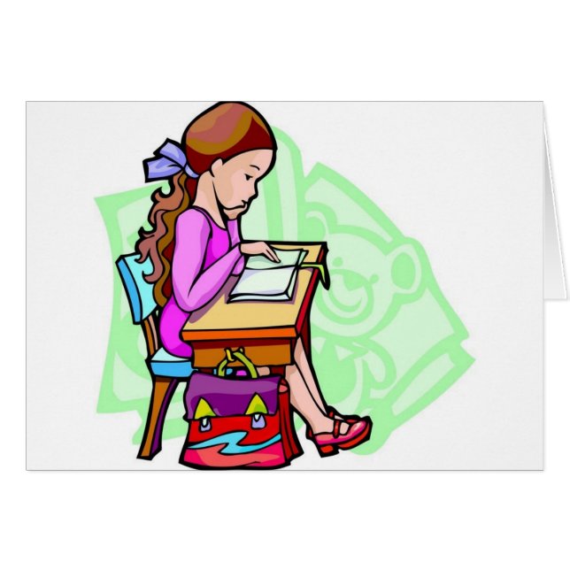 Études De Filles Au Bureau (Devant horizontal)