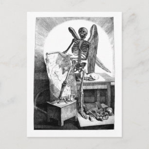 Études de la mort Moyens Anatomie carte postale