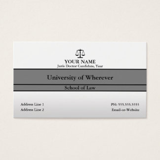 carte de visite etudiant en droit