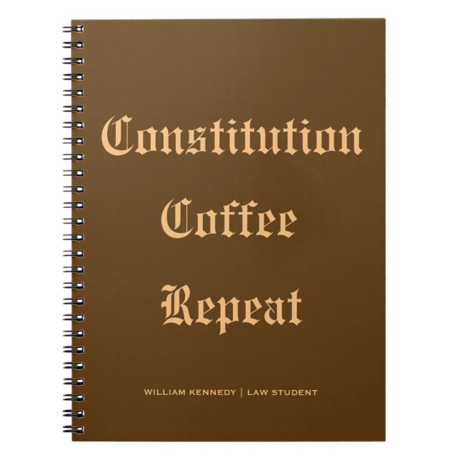 Étudiant en droit du Journal Constitution Classiqu (Devant)