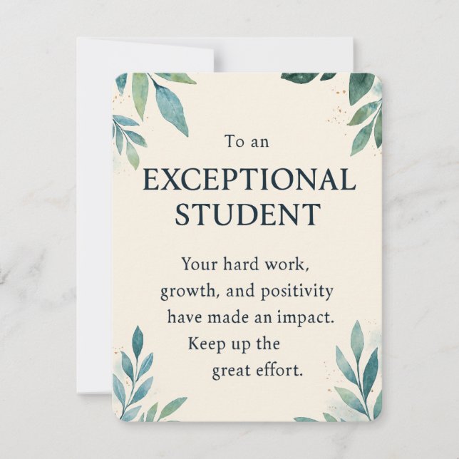 Étudiant exceptionnel – Professeur inspirant Appré (Devant)