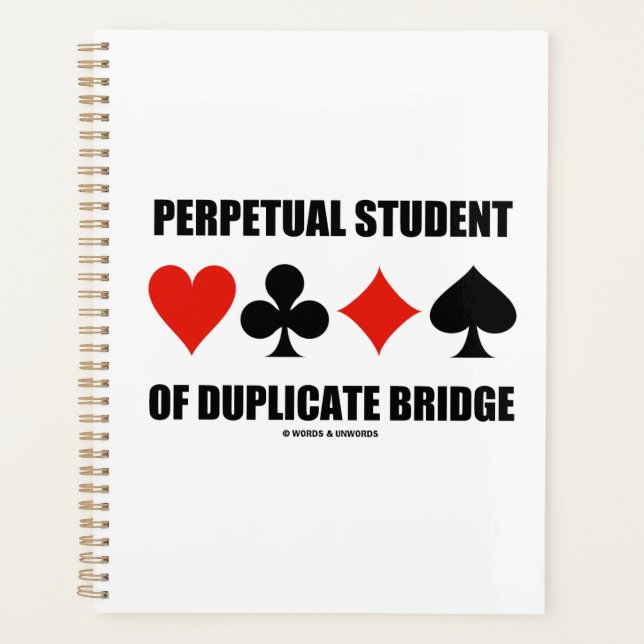 Étudiant Perpétuel Des Couleurs De Cartes De Bridg (Devant)
